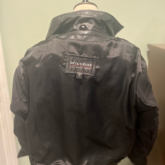 Wilson Black Leather Jacket - Picture 8 of 9